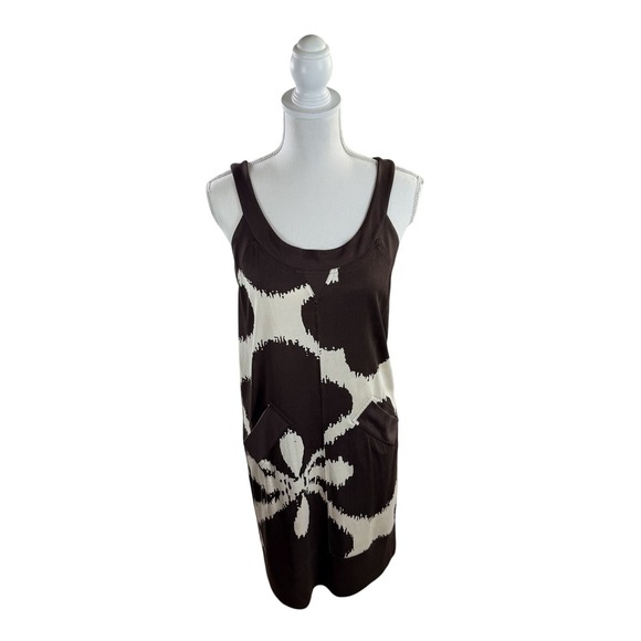 Diane Von Furstenberg Dresses & Skirts - Diane Von Furstenberg Cookie Island Clover 100% Silk Dress Brown & Cream Size 2